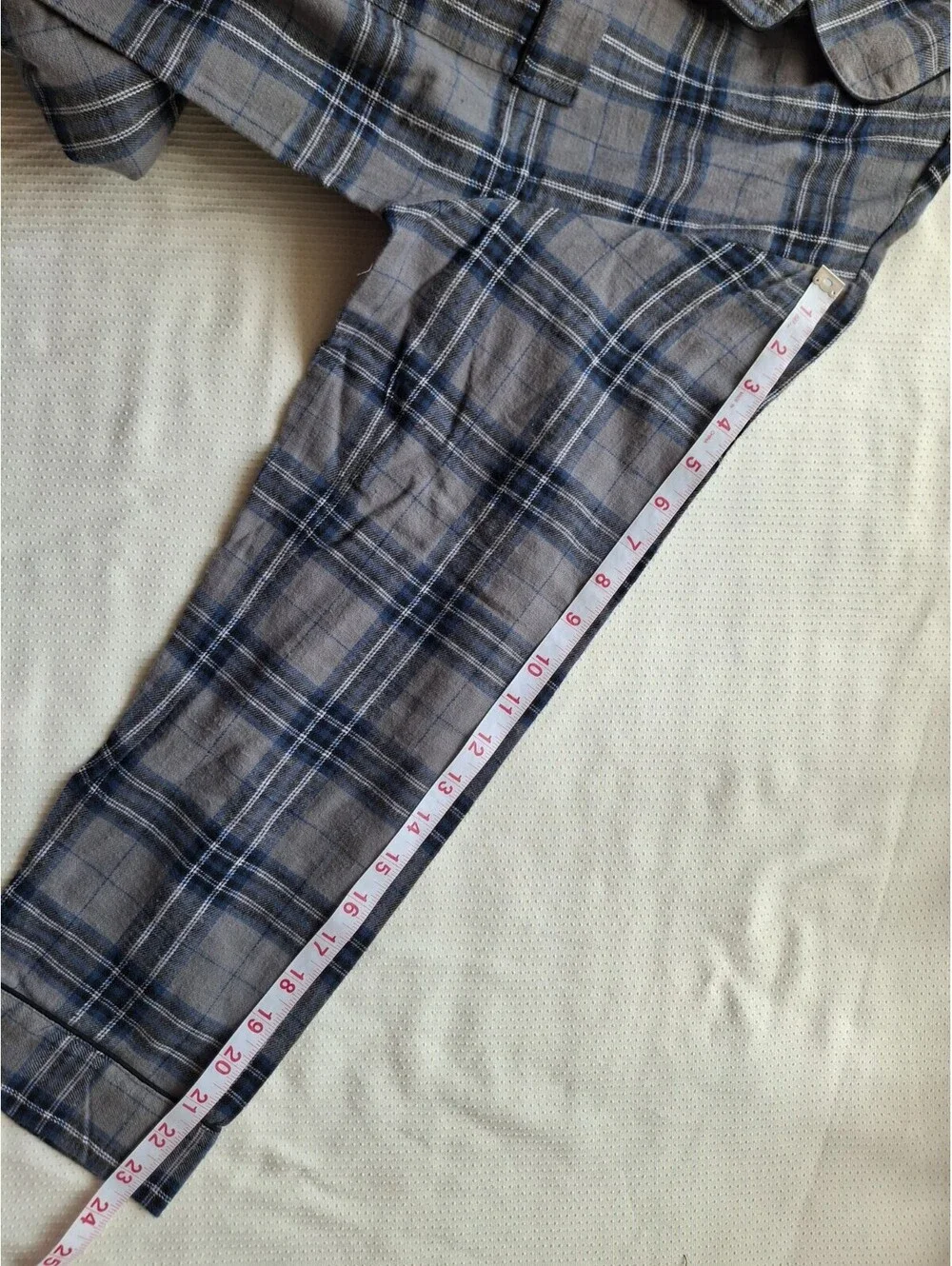 NWT High Sierra Mens Vintage Pajama Set M 100% Cotton Plaid Shirt Pants Sleepw